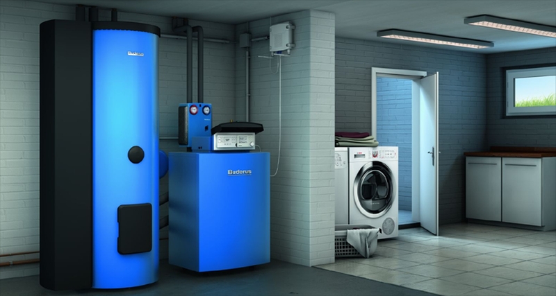 Installationsvorschlag: Gas-Brennwert-Wandgerät Vitodens 200-W (Abbildung: Viessmann-Werke)
